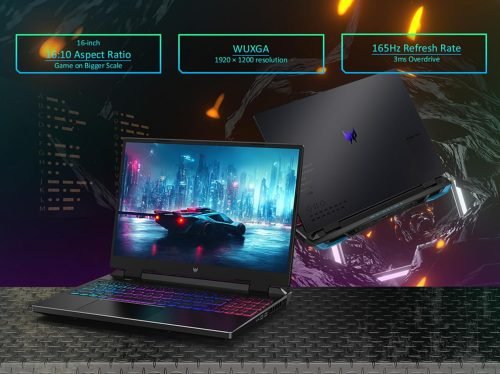 Acer Predator Helios Neo 16 gaming laptop with 16-inch display and RTX 4060 GPU